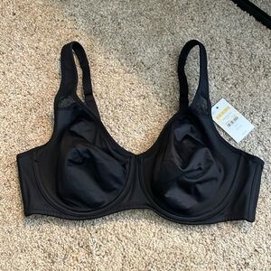NWT Delimira Black Minimizer Bra-38 C